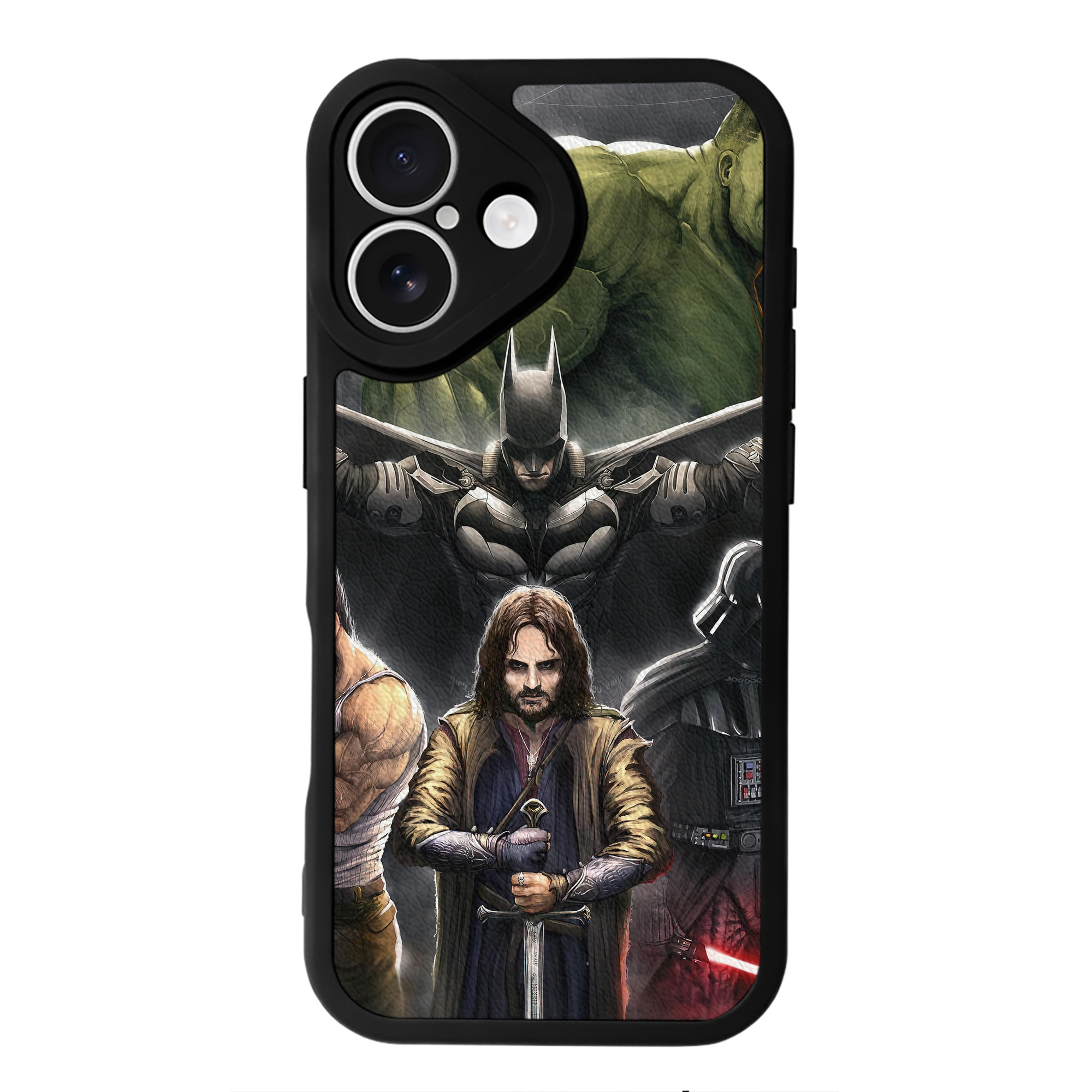 （画像用） スター・ウォーズ Star Wars 【iPhone 16シリーズ対応】シリコンスマホケース（レザー調） 材質：シリコン